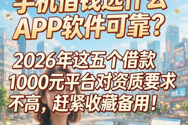手机借钱选什么APP软件可靠?2026年这五个借款1000元平台对资质要求不高,赶紧收藏备用!