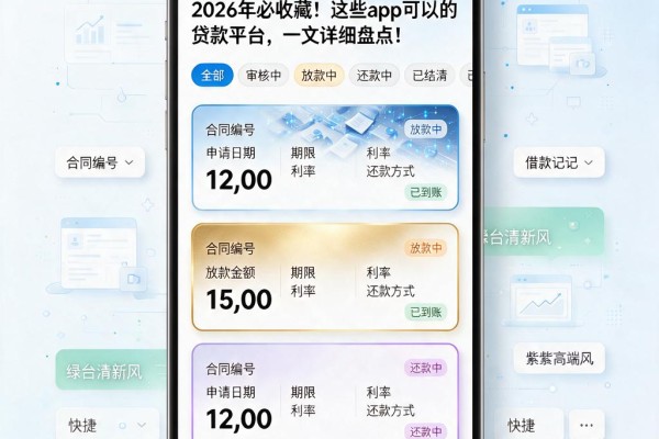 2026年必收藏!这些app可以的贷款平台,一文详细盘点!