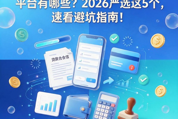 不看征信必下款的借款平台有哪些？2026严选这5个，速看避坑指南！