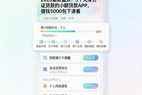 2026最新盘点！5个凭身份证贷款的小额贷款APP，借钱5000包下速看