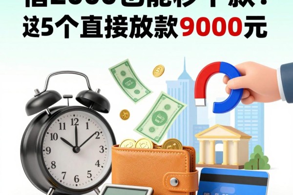 借2000也能秒下款?这5个直接放款9000元的借款借2000网超稳APP亲测有效