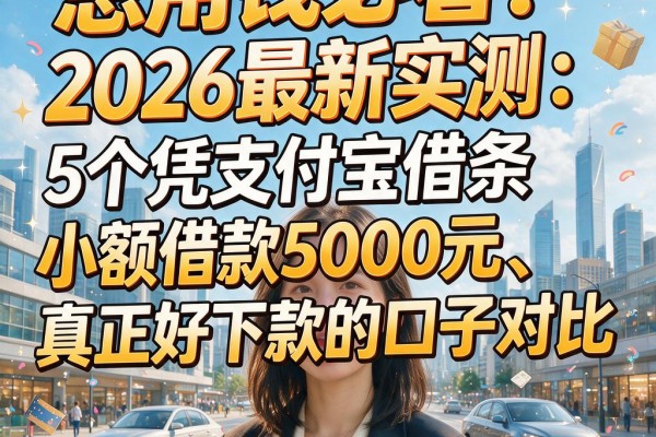 急用钱必看!2026最新实测:5个凭支付宝借条小额借款5000元、真正好下款的口子对比