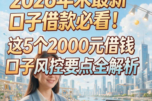 2026年末最新口子借款必看!这5个2000元借钱口子风控要点全解析