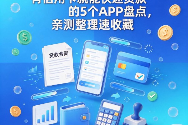 黑户必看!有信用卡就能快速贷款的5个APP盘点,亲测整理速收藏