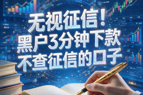 无视征信！黑户3分钟下款不查征信的口子，这5个借款2000的渠道速度收藏
