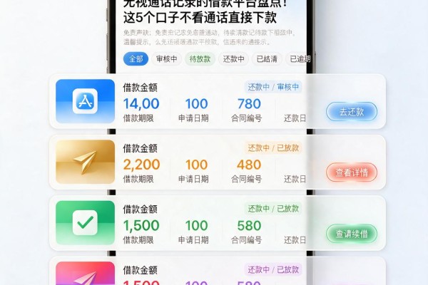 无视通话记录的借款平台盘点！这5个口子不看通话直接下款