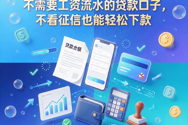 2026年必看！5个不需要工资流水的贷款口子，不看征信也能轻松下款