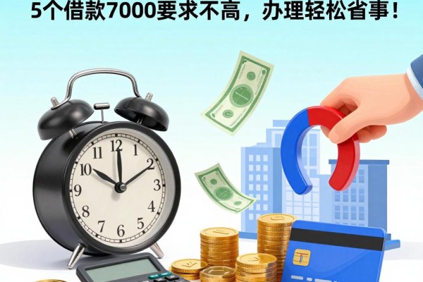 2026年贷款什么口子最好？这5个借款7000要求不高，办理轻松省事！