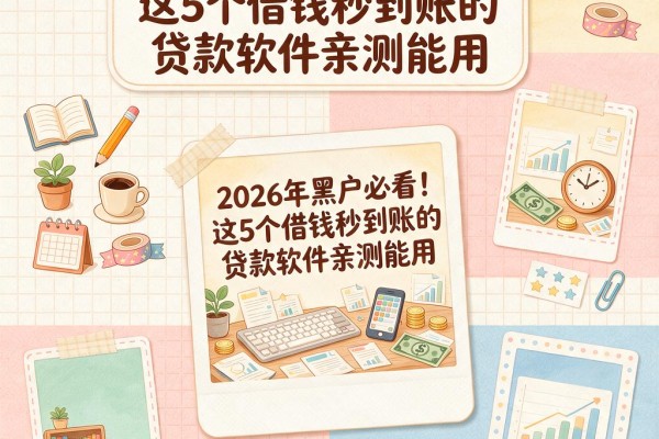 2026年黑户必看!这5个借钱秒到账的贷款软件亲测能用