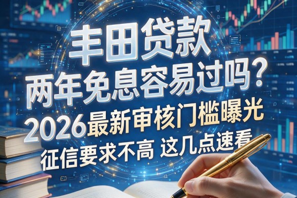 丰田贷款两年免息容易过吗？2026最新审核门槛曝光，征信要求不高这几点速看