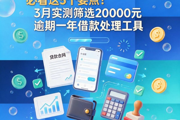 支付宝贷款逾期一年必看这5个要点!3月实测筛选20000元逾期一年借款处理工具