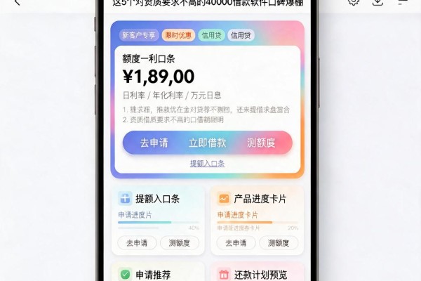 黑白户必看!2026无视黑白户的20种网贷大盘点,这5个对资质要求不高的40000借款软件口碑爆棚