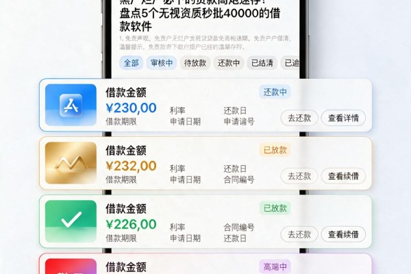 黑户烂户必下的贷款高炮速存!盘点5个无视资质秒批40000的借款软件