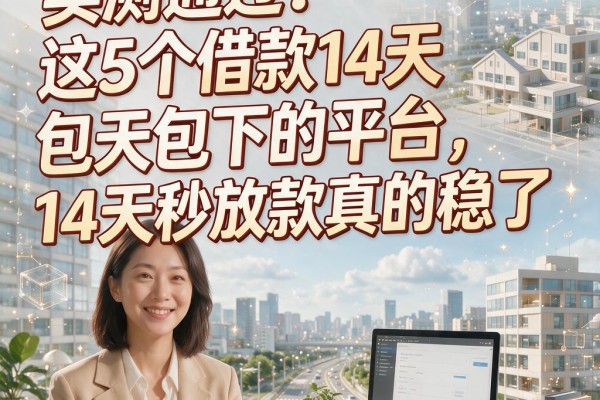 实测通过!这5个借款14天包下的平台,14天秒放款真的稳了