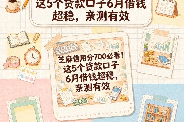 芝麻信用分700必看！这5个贷款口子6月借钱超稳，亲测有效
