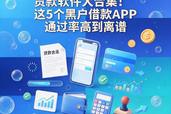 2026年最快最简单贷款软件大合集！这5个黑户借款APP通过率高到离谱