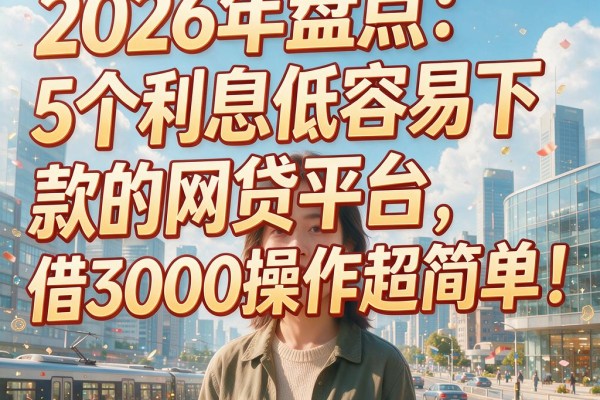 2026年盘点:5个利息低容易下款的网贷平台,借3000操作超简单!