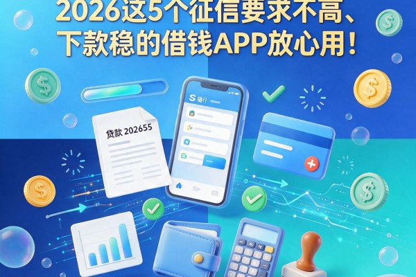 刚成年什么贷款好借?2026这5个征信要求不高、下款稳的借钱APP放心用