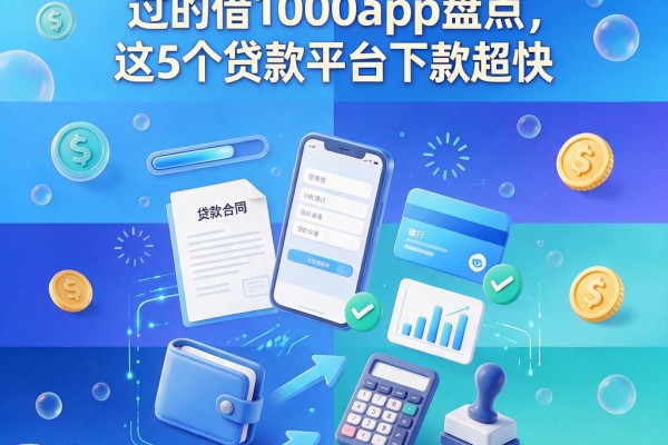 黑户必看！2026年好通过的借1000app盘点，这5个贷款平台下款超快