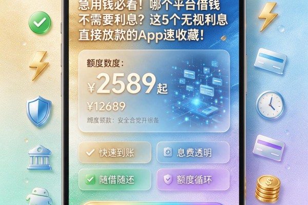 急用钱必看！哪个平台借钱不需要利息？这5个无视利息直接放款的App速收藏！