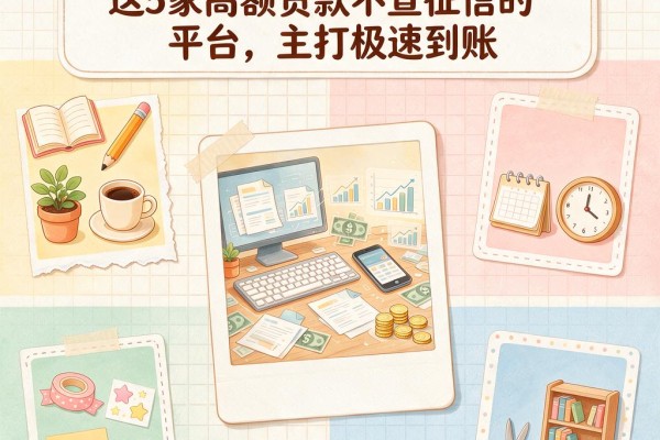 急用钱必看!2026深度解读:这5家高额贷款不查征信的平台,主打极速到账