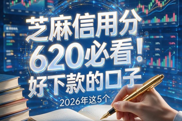 芝麻信用分620必看!2026年这5个好下款的口子,人均4000超友好