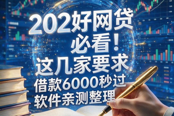 202好网贷必看！这几家要求，借款6000秒过软件亲测整理