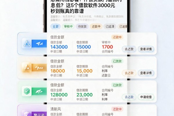 急需用钱必看！什么贷款门槛低利息低？这5个借款软件3000元秒到账真的靠谱