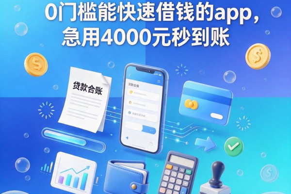 2026必看！这5个0门槛能快速借钱的app，急用4000元秒到账