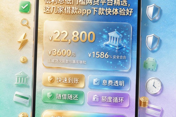 低利息低门槛网贷平台精选，这几家借款app下款快体验好