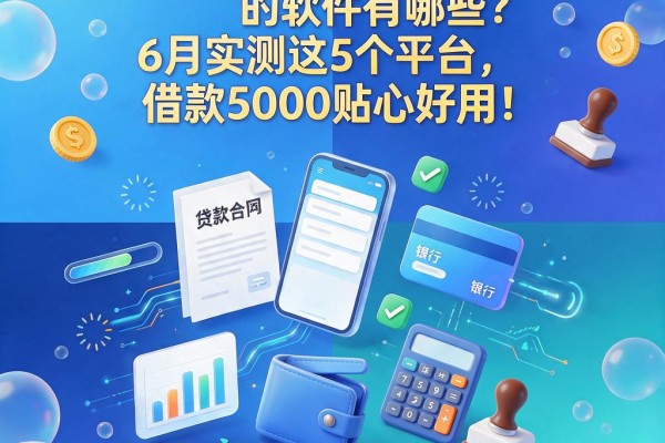 芝麻信用分600能贷款的软件有哪些?6月实测这5个平台,借款5000贴心好用!