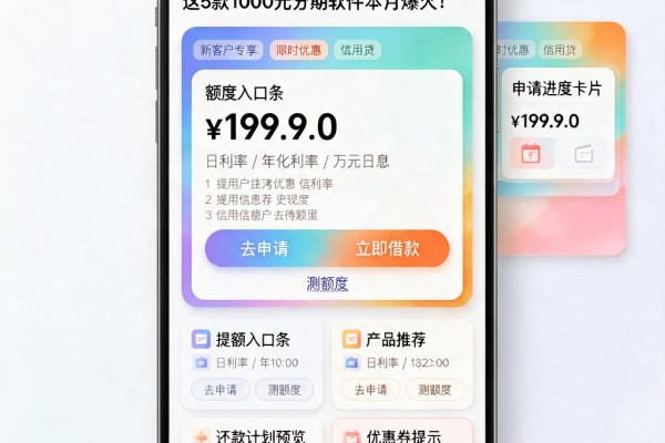 微信私人小额借款分期大揭秘!这5款1000元分期软件本月爆火