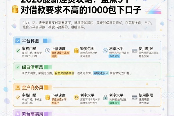 黑户支付宝能下款吗？2026最新速贷攻略：盘点5个对借款要求不高的1000包下口子