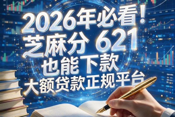 2026年必看!芝麻分621也能下款的大额贷款正规平台,这5个口子别错过
