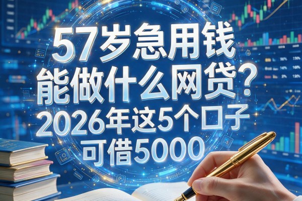 57岁急用钱能做什么网贷?2026年这5个口子可借5000,亲测好下款