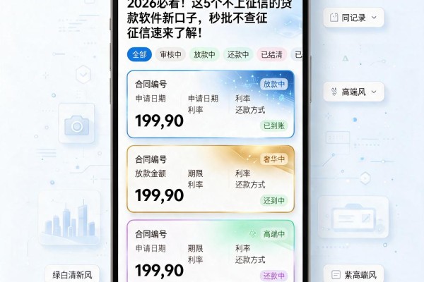 2026必看！这5个不上征信的贷款软件新口子，秒批不查征信速来了解！