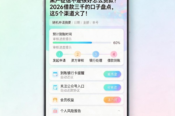 黑户征信不是很好怎么贷款?2026借款三千的口子盘点,这5个渠道火了!