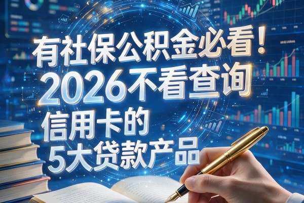 有社保公积金必看!2026不看查询和信用卡的5大贷款产品深度盘点