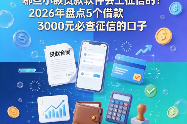 限时揭晓!哪些小额贷款软件会上征信的?2026年盘点5个借款3000元必查征信的口子