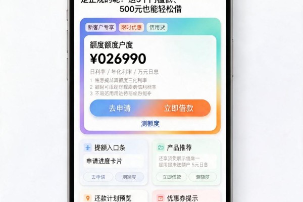 急用钱必看!2026年哪些借钱的平台是正规的呢?这5个门槛低、500元也能轻松借