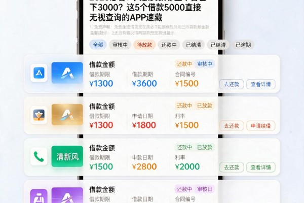 2026必看!大额贷款哪些平台包下3000?这5个借款5000直接无视查询的APP速藏