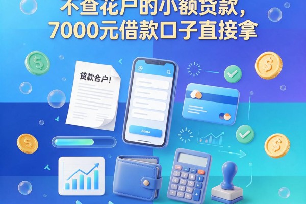 无视花户！今日汇总5个不查花户的小额贷款，7000元借款口子直接拿