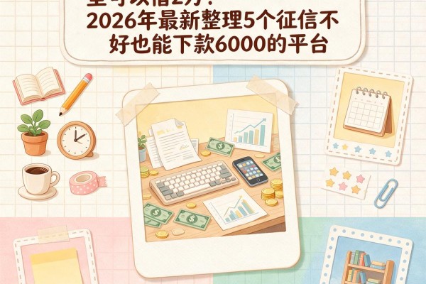 征信黑、征信烂、征信差哪里可以借2万?2026年最新整理5个征信不好也能下款6000的平台
