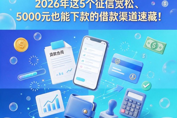 分36期的贷款口子大盘点！2026年这5个征信宽松、5000元也能下款的借款渠道速藏