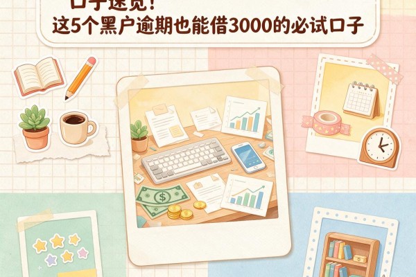 黑户网贷逾期还能借钱的口子速览！这5个黑户逾期也能借3000的必试口子