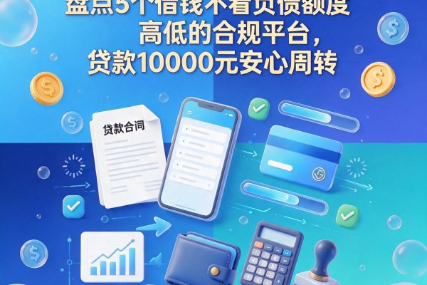 2026年急用钱必看！盘点5个借钱不看负债额度高低的合规平台，贷款10000元安心周转