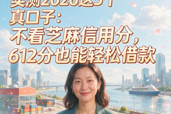 实测2026这5个真口子：不看芝麻信用分，612分也能轻松借款