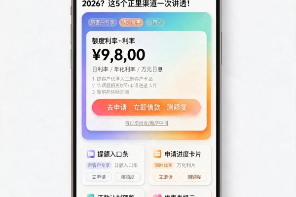 2026年急用钱必看!哪里有借款的口子2026?这5个正规渠道一次讲透!