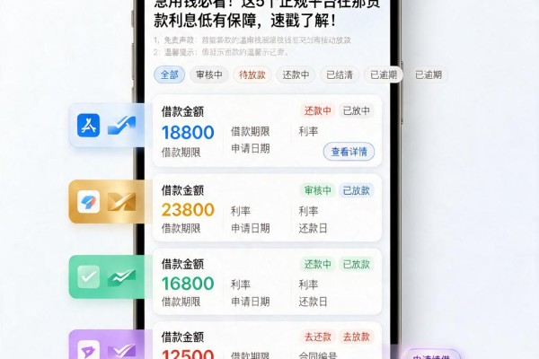 急用钱必看!这5个正规平台在那贷款利息低有保障,速戳了解!