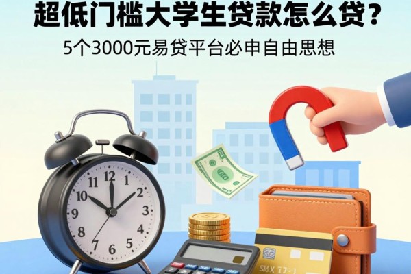 2026速贷干货！超低门槛大学生贷款怎么贷？这5个3000元易贷平台必申
